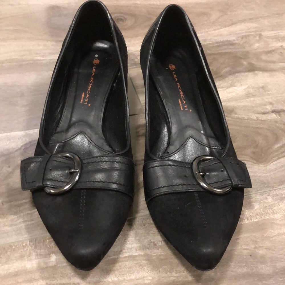 🔥🔥💐MADE IN ITALY pointy suede/leather shoes